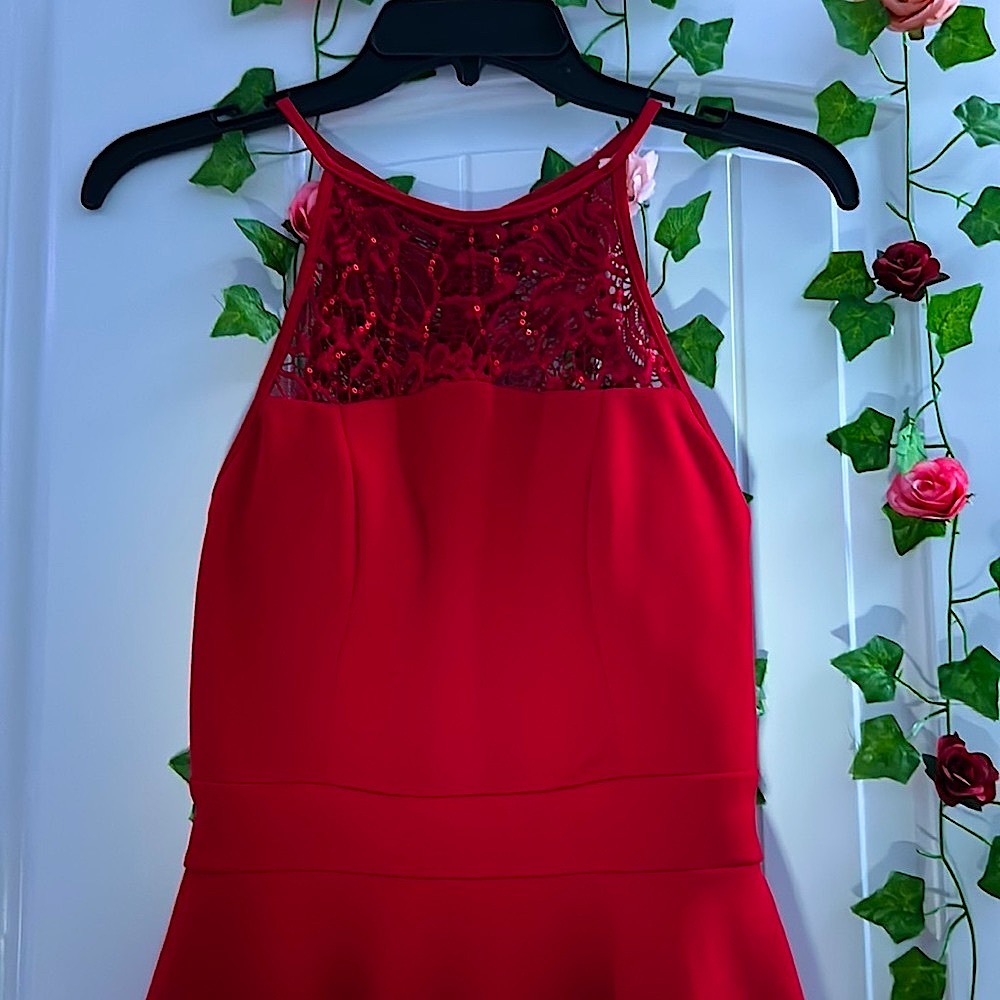 Red prom dress